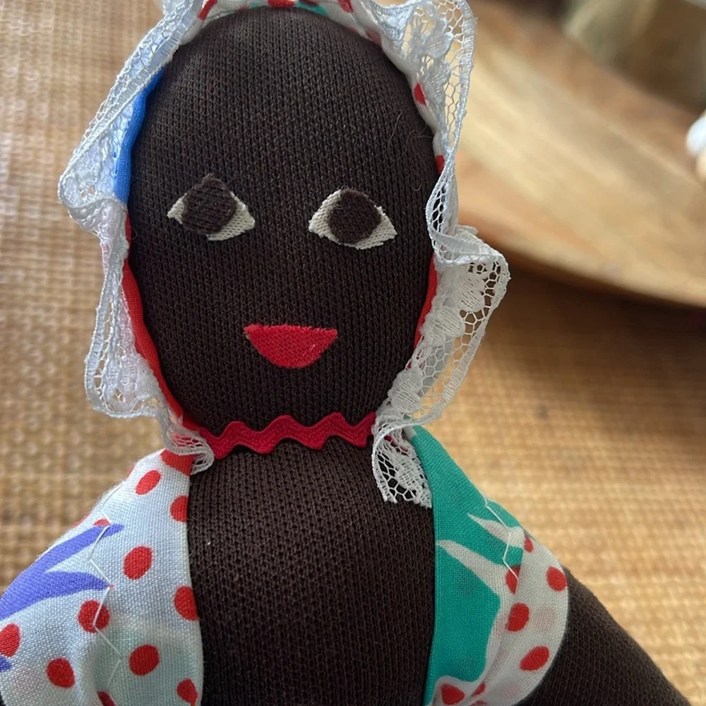 Vintage Caribbean Topsy Turvy cloth doll